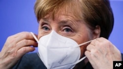 Cancelara germană Angela Merkel anunță prelungirea lockdown-ului, Berlin, 19 ianuarie 2021