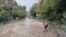 Flooding in Alupka caused by a storm in October 2026