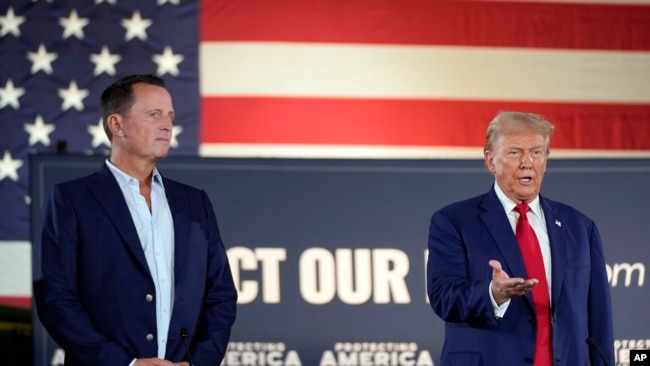 Richard Grenell dhe Donald Trump, shtator 2024