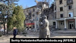 Наслідки російського авіаудару по центру Дружківки. Дружківка, Донецька область, 2 березня 2026 року