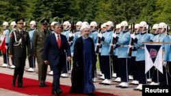 Түркия -- Абдулла Гүл Хасан Роухани менен жолугушууда. Анкара, 9-июнь, 2014.