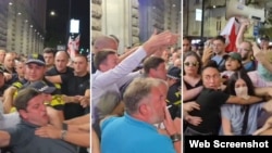 Protesters is Georgia clash with Georgia Dream supporters in Tbilisi.
