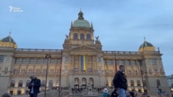 Акция в поддержку Украины в Праге