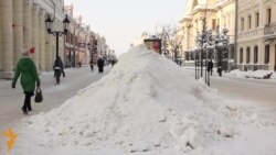 Казаннар башкала урамнарындагы кар өемнәреннән зарлана