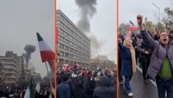 Explosion Seen Near Pro-Regime Rally In Tehran