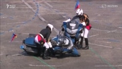 Бархӯрди мотосиклҳо ҳангоми ҷашни Рӯзи Бастилия дар Фаронса