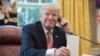 US President Donald Trump waits to speak on the phone with Irish Prime Minister Leo Varadkar to congratulate him on his recent election victory. June 27, 2017 File photo