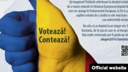 Poster electoral al Fundației Soros pentru o Societate Deschisă