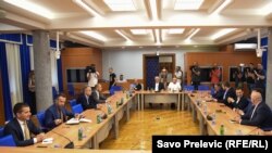 Sa sastanka predstavnika najviših političkih stranaka, Podgorica (19. jul 2021.)