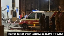 ლვოვში აფეთქებების ადგილი. 22 თებერვალი, 2026 წელი 