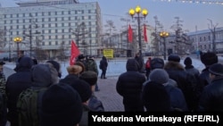 Митинг в Иркутске против роста цен на топливо