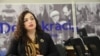 Kosovo: Vjosa Osmani during an interview with RFE/RL