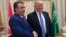 Раиси ҷумҳури Тоҷикистон Эмомалӣ Раҳмон бо президенти Амрико Доналд Трамп. Арабистони Саудӣ, 21-уми майи соли 2017
