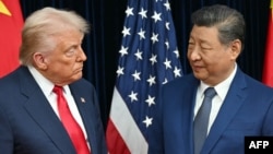 US President Donald Trump and China's Xi Jinping during October 2025 meeting in South Korea.