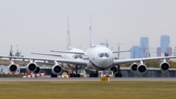 Ilyushin IL-96-300PU airliners of Rossiya Special Flight Detachment at Vnukovo airport