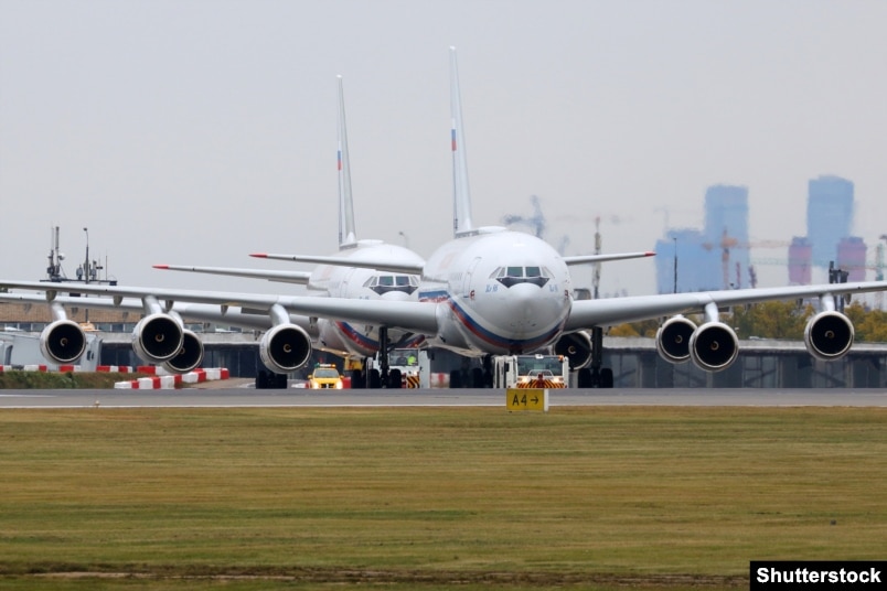 Avioni Ilyushin Il-96 në aeroportin Vnukovo në Moskë, prill 2019.