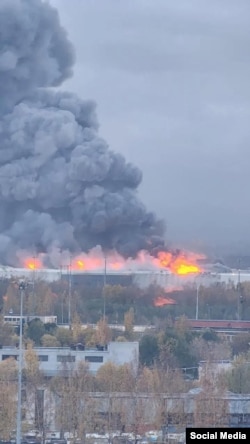Атака дронов, Петербург, 18 октября