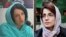 Iran human rights activists Narges Mohammadi and Nasrin Sotoudeh who have been denied furlough from prison despite the risk of contracting coronavirus. FILE PHOTOS