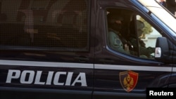 Një automjet i Policisë së Shtetit në Tiranë, Shqipëri. (Fotografi nga arkivi)