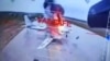 Скриншот из видео ударов СБУ по самолетам стратегической авиации России на аэродроме «Белая» в Иркутской области, граничащей с Монголией. 1 июня 2025 года