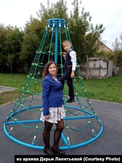 Татьяна Рычко с сыном Семеном