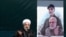 Hassan Rouhani speaks during a ceremony celebrating the 41st anniversary of the Islamic Revolution, on Azadi (Freedom) square in Tehran, February 11, 2020. Behind him is a poster showign Qassem Soleimani.