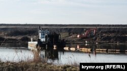 Видобуток токсичного піску в Нижньо-Чурбашському хвостосховищі, Керч, 4 лютого 2019 рік