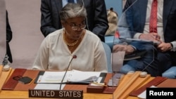Ambasadorica SAD pri UN-u Linda Thomas-Greenfield na sastanku Vijeća sigurnosti, 29. jula 2022.