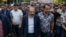 ARMENIA - Armenian opposition leader Nikol Pashinyan arrives to attend at a rally in Yerevan, Armenia, April 30, 2018