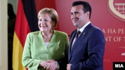 Angela Merkel i Zoran Zaev, Skoplje