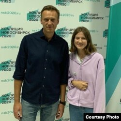 Анастасия Панченко и Алексей Навальный