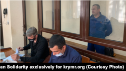 Заседание российского суда над Владиславом Есипенко в Симферополе