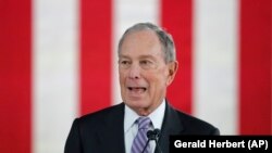 Mike Bloomberg seçki tədbirində