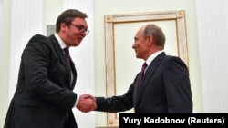 Sastanak srpskog i ruskog predsednika u Moskvi, Aleksandra Vučića i Vladimira Putina, 2. oktobar 2018.