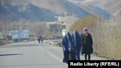 Women in the Taliban controlled parts of Badakhshan are not allowed to step outside without a male guardian (file photo).