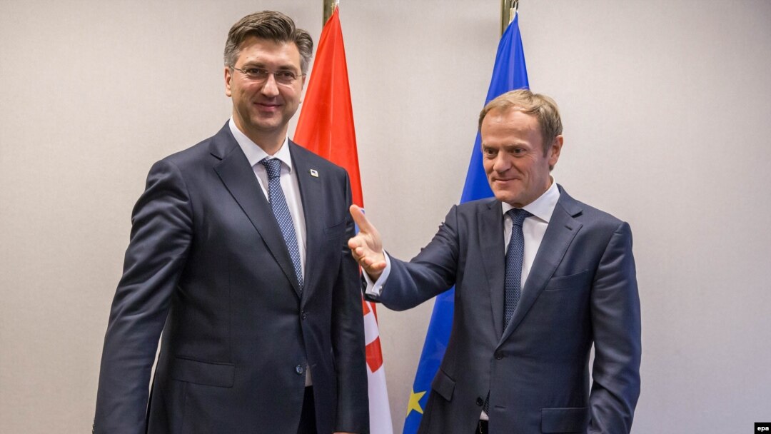 Hrvatski premijer Andrej Plenković i predsednik Evropskog saveta Donald Tusk