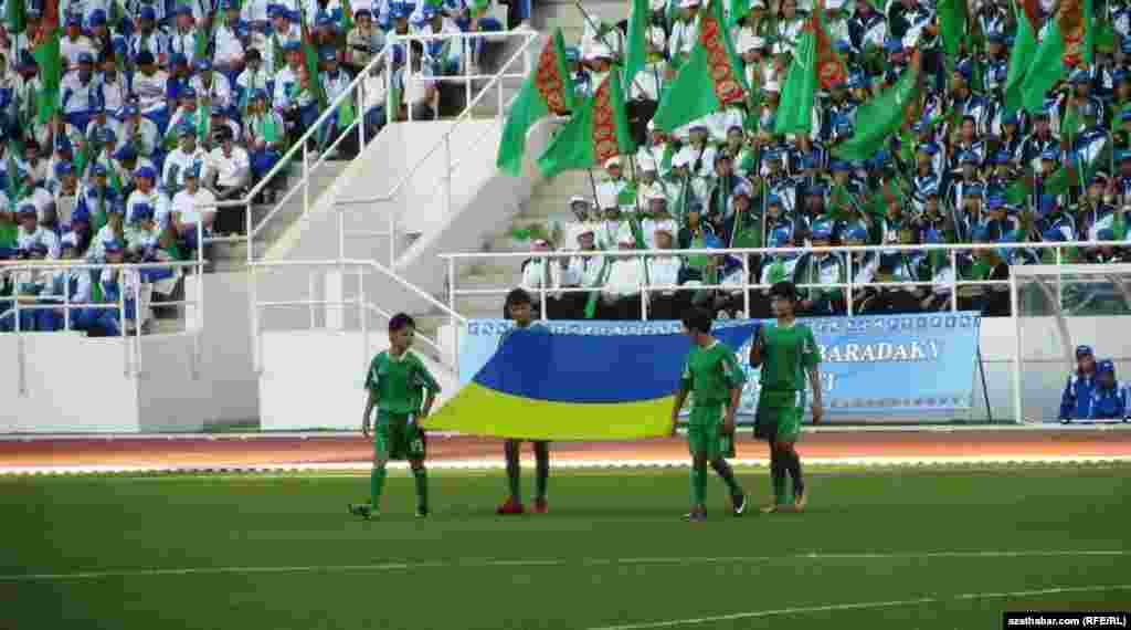 Turkmenistan. Final game of soccer tournament in Ashgabat. 29Sep2012