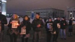 Пачатак акцыі на Кастрычніцкай плошчы