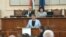 Деница Сачева пред парламента в деня на избирането й за социален министър.