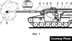 A Russian patent-application diagram for a weapons system that was sent to "The Guardian" by its inventor.