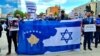 Pro-Israel march in Pristina, Kosovo, May 21, 2021.