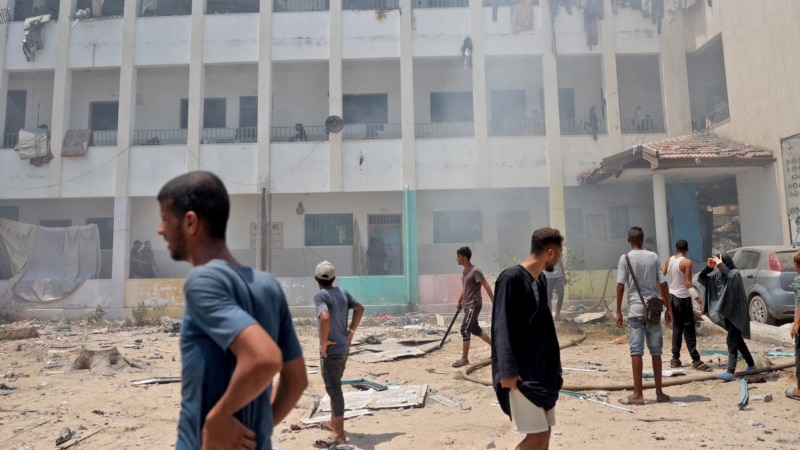 Израиль атаковал здание школы в центре сектора Газа. Подконтрольный ХАМАС Минздрав Газы сообщает о 30 погибших