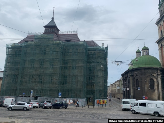 Будинок страхового товариства «Дністер», де оунівці розташувалися у 1941 році