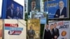 Podgorica elections billboards, combo photo