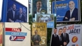 Podgorica elections billboards, combo photo