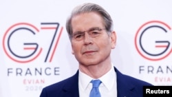 US Treasury Secretary Scott Bessent at a G7 meeting in Paris on May 18.