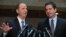 House Intelligence Committee Chairman Devin Nunes (right) and his Democratic counterpart, Representative Adam Schiff (file photo)