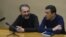 Armenia -- Artur Movsisian (L) and his lawyer Arayik Papikian in court, 4Dec2017.