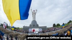 Під час відзначення Дня перемоги в Києві, 9 травня 2018 року