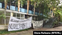 Protestul grupului Occupy Guguţă de lângă fosta Cafenea Guguţă